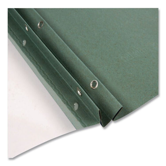 Earthwise by Oxford 100% Recycled Clear Front Report Covers, 3-Prong Fastener, 0.5" Capacity, 8.5 x 11, Clear/Blue, 25/Box