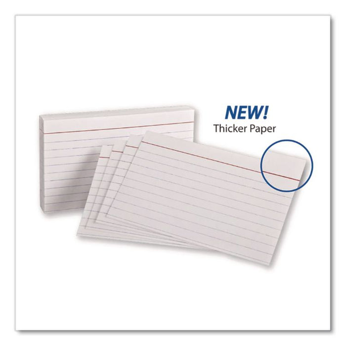 Heavyweight Ruled Index Cards, 3 x 5, White, 100/Pack