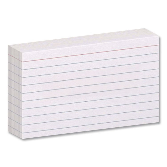 Heavyweight Ruled Index Cards, 3 x 5, White, 100/Pack