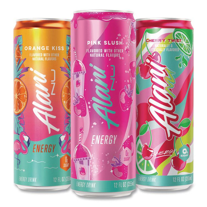 Energy Sweet Splash Variety Pack, Assorted Flavors, 12 oz Can, 18/Carton
