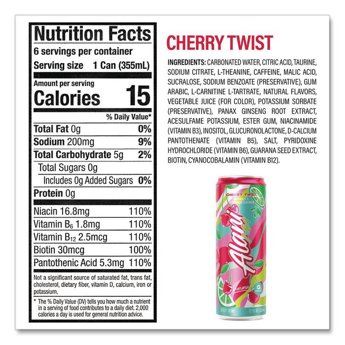 Energy Sweet Splash Variety Pack, Assorted Flavors, 12 oz Can, 18/Carton