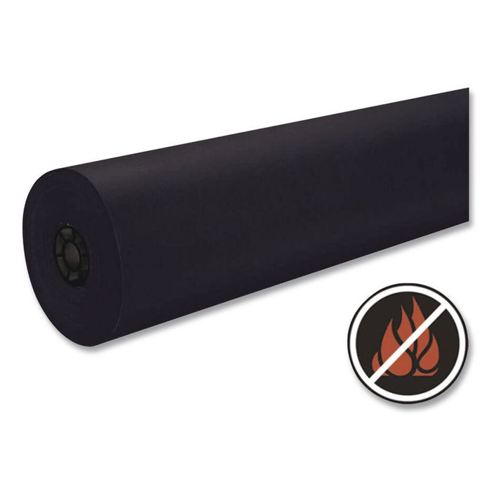 Decorol Flame Retardant Art Rolls, 40 lb Cover Weight, 36" x 1000 ft, Black