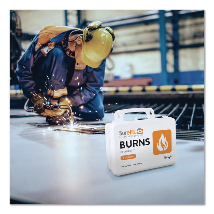 25 Series Burn Kit, 51 Pieces, Plastic Case