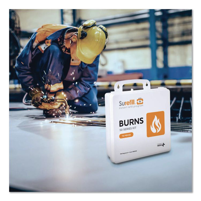 50 Series Burn Kit, 76 Pieces, Plastic Case