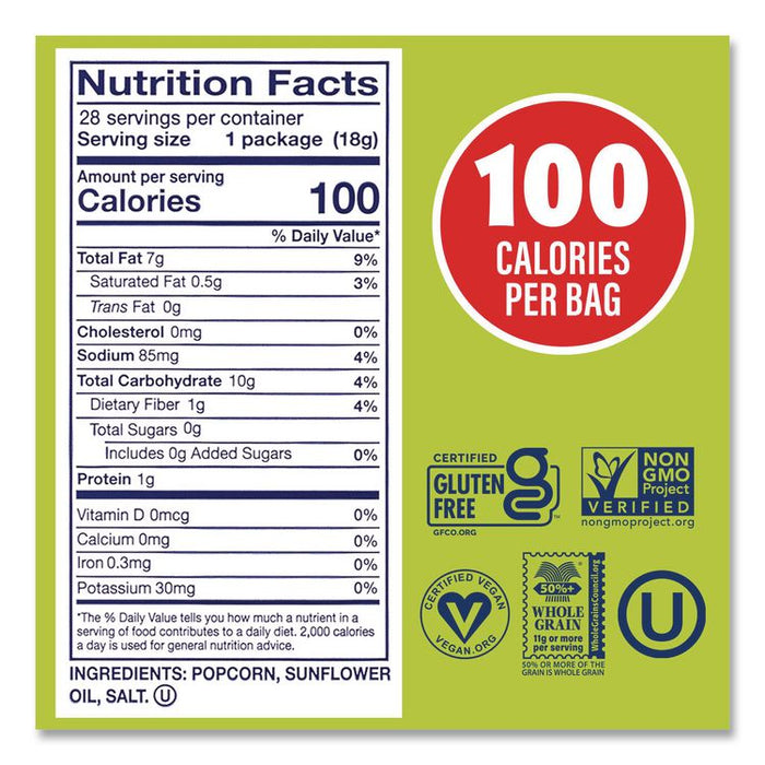 Popcorn, Original, 0.65 oz Bag, 24/Carton