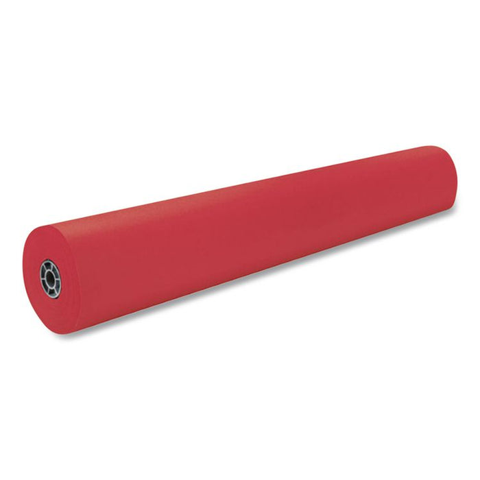 Rainbow Duo-Finish Colored Kraft Paper, 35 lb Wrapping Weight, 36" x 1,000 ft, Scarlet