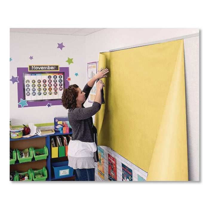 Rainbow Duo-Finish Colored Kraft Paper, 35 lb Wrapping Weight, 36" x 1,000 ft, Canary