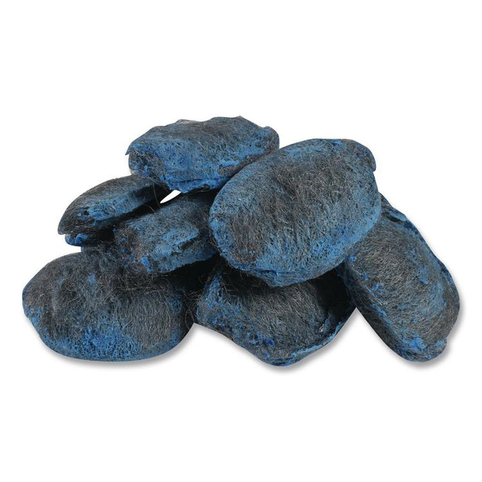 Steel Wool Soap Pads, 3 x 2.5, Blue, 15 Pads/Box, 12 Boxes/Carton