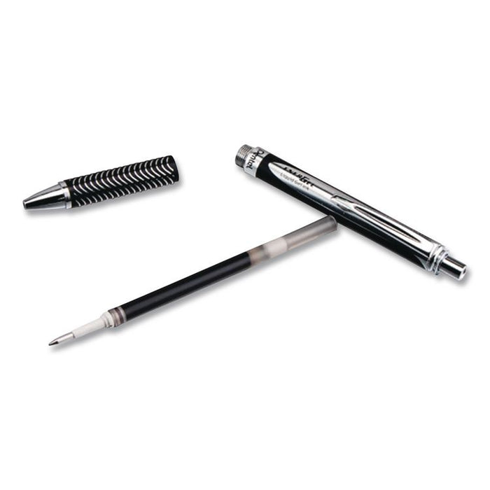 EnerGel Alloy RT Gel Pen, Retractable, Medium 0.7 mm, Black Ink, Black Barrel