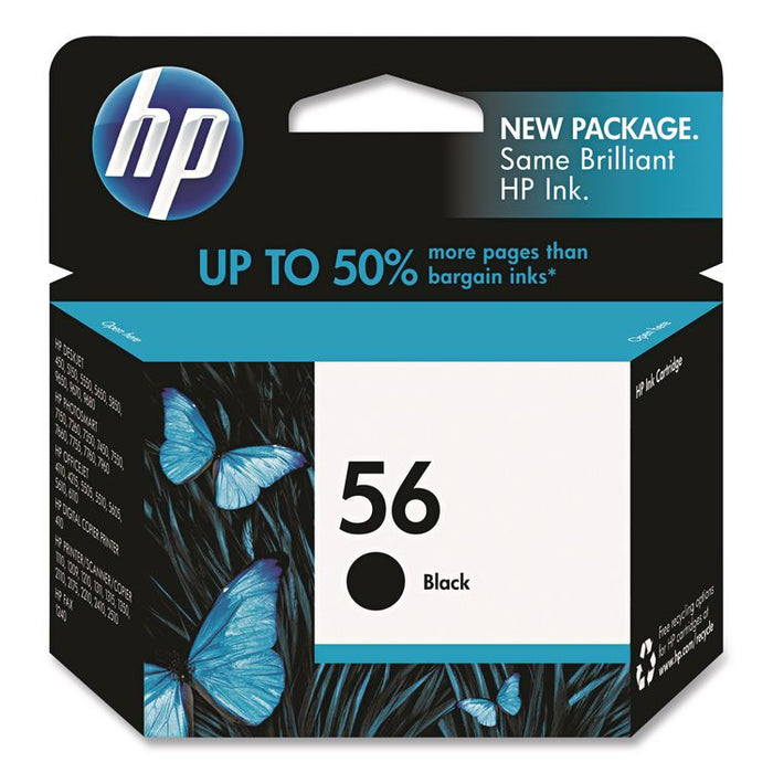 HP 56, (C6656AN) Black Original Ink Cartridge