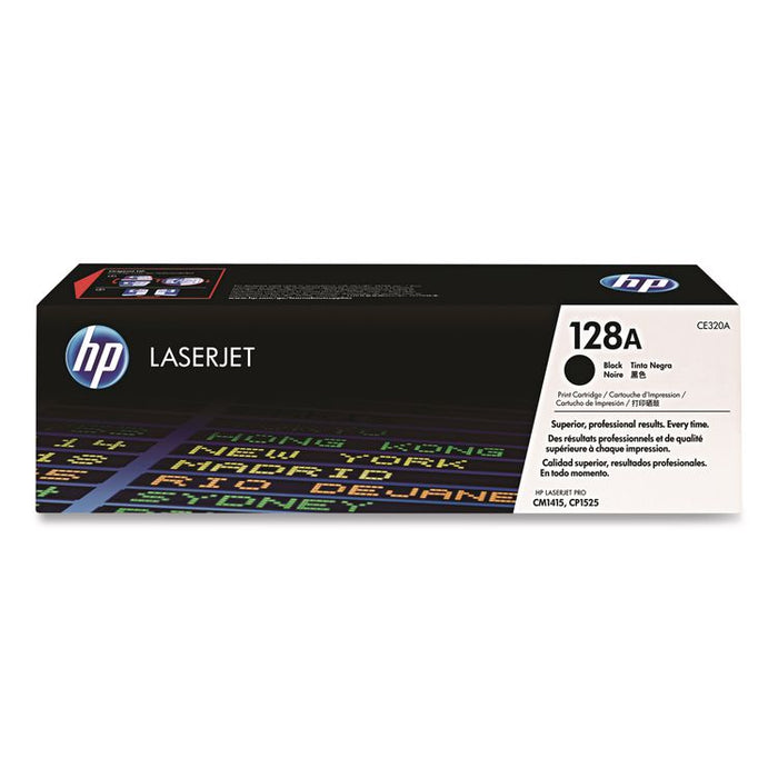 HP 128A, (CE320A) Black Original LaserJet Toner Cartridge