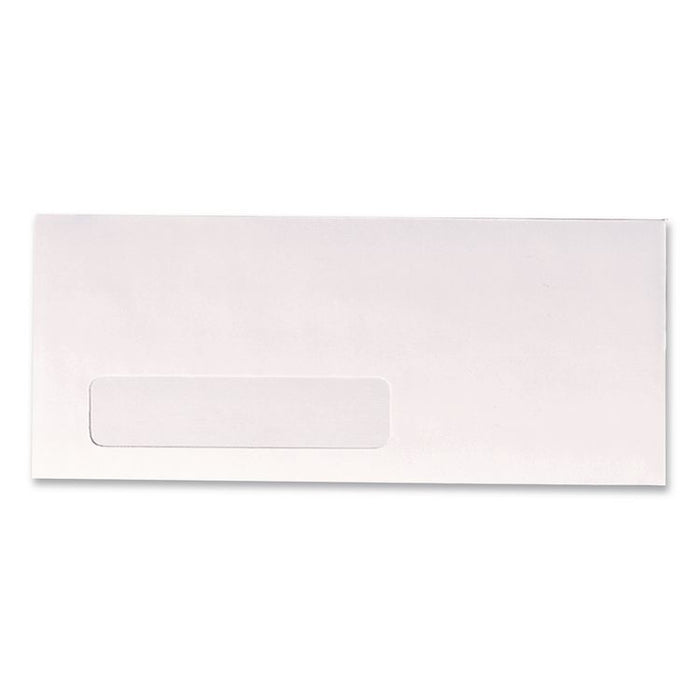 Invoice-Format Address-Window Envelope, #10, Commercial Flap, Gummed Closure, 4.13 x 9.5, White, 500/Box
