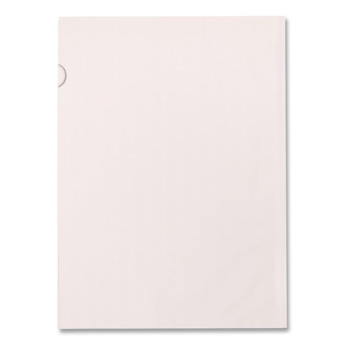 Poly Color Transparent File Jackets, Letter Size, Clear, 50/Box
