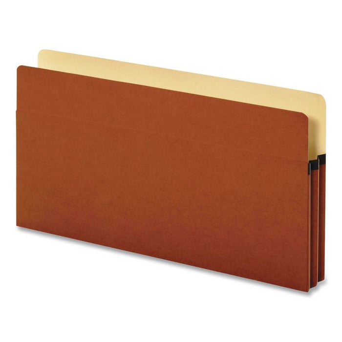 Standard Expanding File Pockets, 5.25" Expansion, Legal Size, Redrope, 10/Box