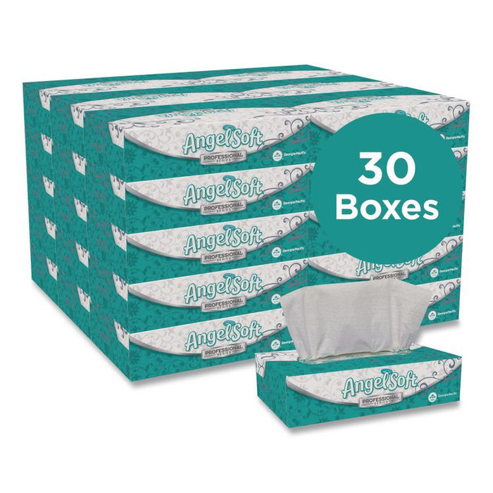 Angel Soft ps Premium Facial Tissues in Flat Box, 2-Ply, White, 100 Sheets/Box, 30 Boxes/Carton