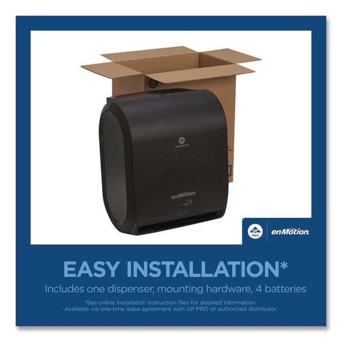 enMotion Automated Touchless Towel Dispenser, 9.5 x 14.7 x 17.3, Black
