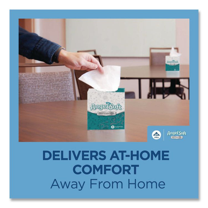 Angel Soft ps Premium Facial Tissue in Cube Box, 2-Ply, White, 96 Sheets/Box, 36 Boxes/Carton