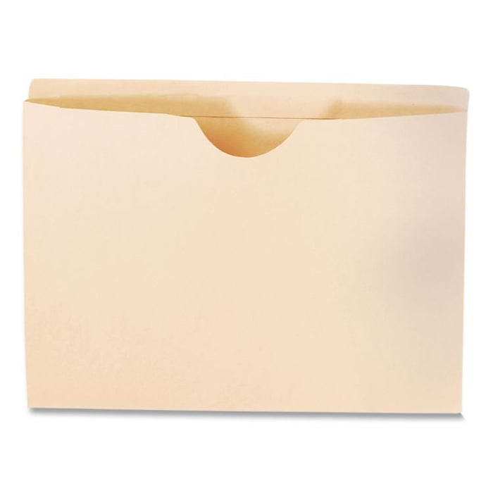 Manila Reinforced File Jackets, 2-Ply Straight Tab, Letter Size, Manila, 100/Box