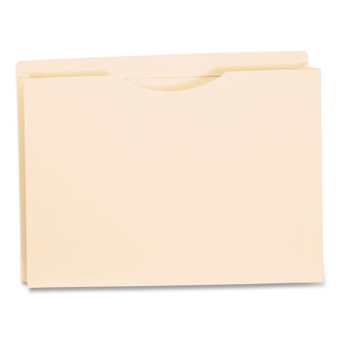 Manila Reinforced File Jackets, 2-Ply Straight Tab, Letter-Size, Manila, 50/Box