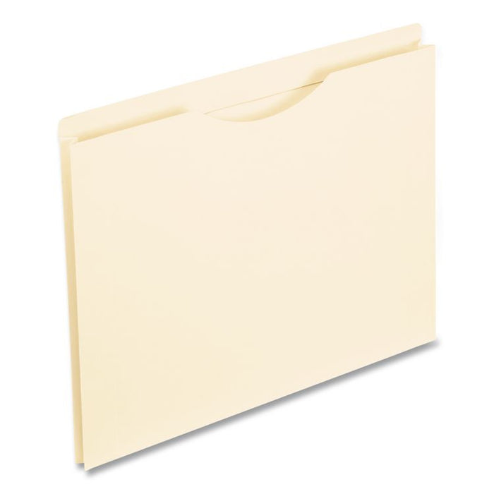 Manila Reinforced File Jackets, 2-Ply Straight Tab, Letter Size, Manila, 50/Box