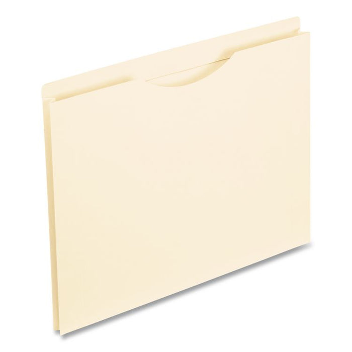 Manila Reinforced File Jackets, 2-Ply Straight Tab, Legal Size, Manila, 50/Box