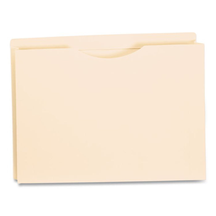 Manila Reinforced File Jackets, 2-Ply Straight Tab, Legal Size, Manila, 100/Box