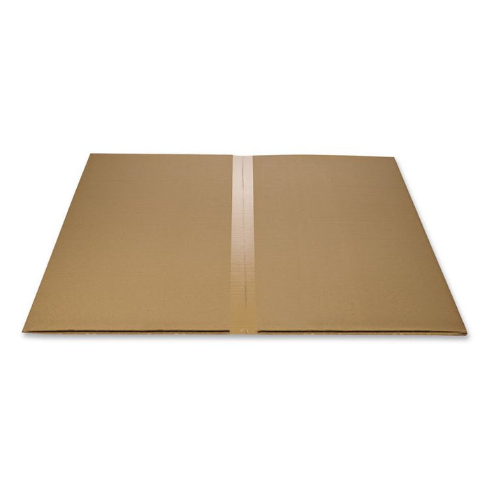 Studded Chair Mat for Flat Pile Carpeted Floors, Rectangular with Lip, Straight Edges, 36" x 48", Clear