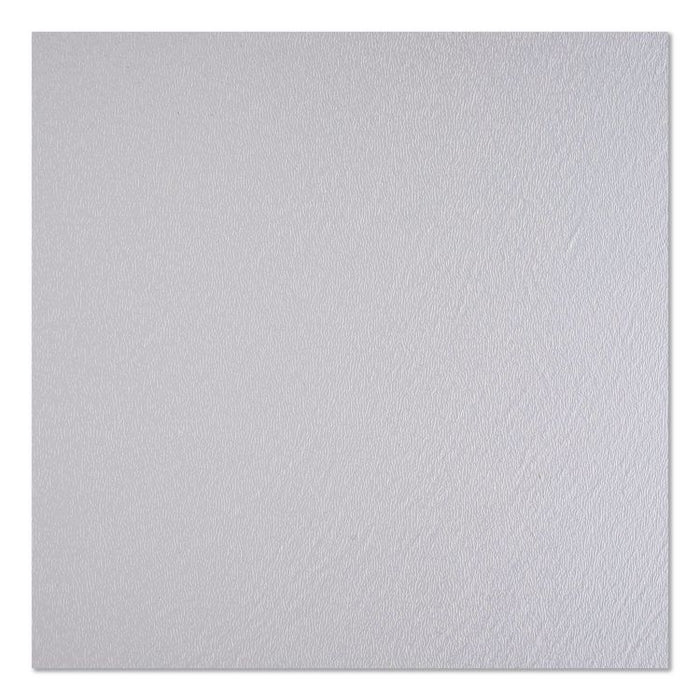 Non-Studded Chair Mat for Hard Floors, Rectangular with Lip, Straight Edges, 36" x 48", Clear
