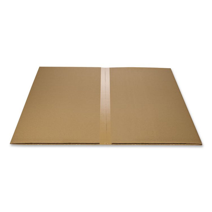Non-Studded Chair Mat for Hard Floors, Rectangular with Lip, Straight Edges, 36" x 48", Clear