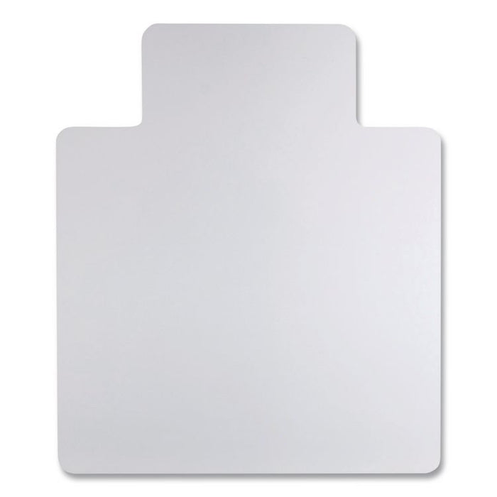 Non-Studded Chair Mat for Hard Floors, Rectangular with Wide Lip, Straight Edges, 45" x 53", Clear