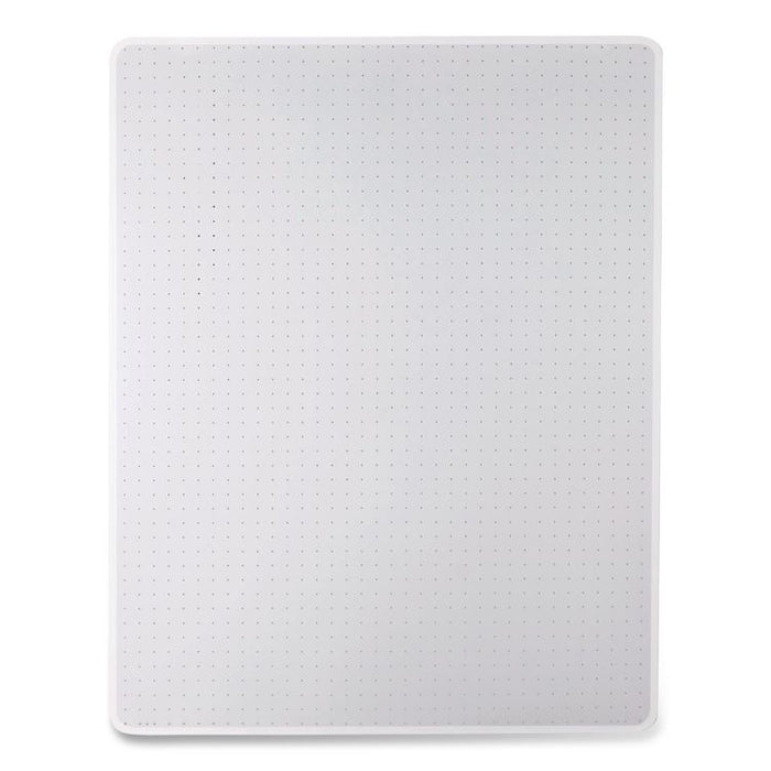 Studded Chair Mat for Flat to Low Pile Carpeted Floors, Rectangular, Beveled Edges, 46" x 60", Clear