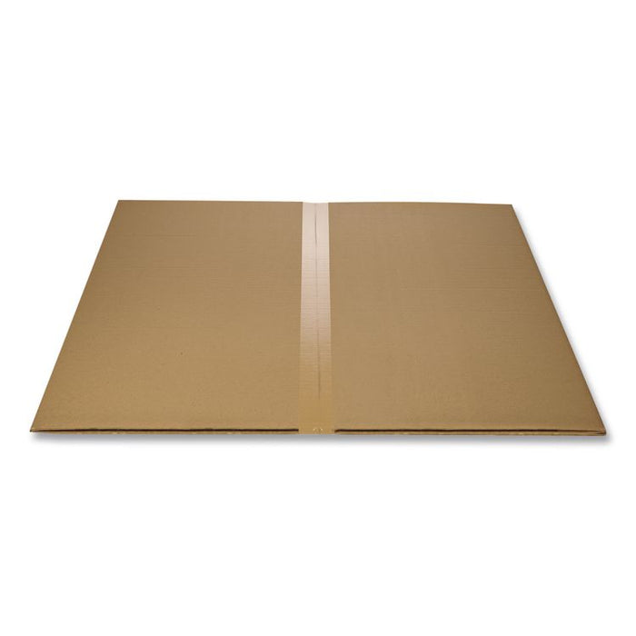 Non-Studded Chair Mat for Hard Floors, Rectangular with Wide Lip, Straight Edges, 45" x 53", Clear