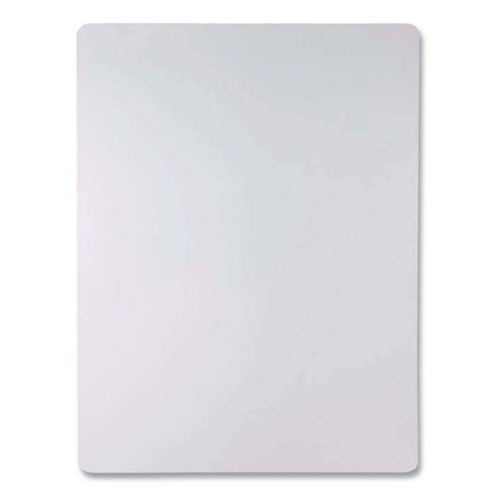 Non-Studded Chair Mat for Hard Floors, Rectangular, Straight Edges, 46" x 60", Clear
