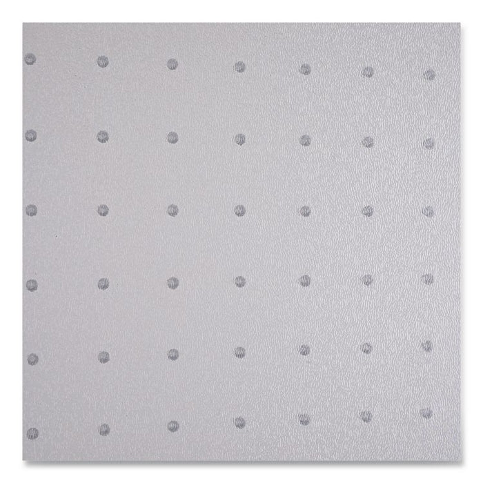 Studded Chair Mat for Flat to Low Pile Carpeted Floors, Rectangular, Beveled Edges, 46" x 60", Clear