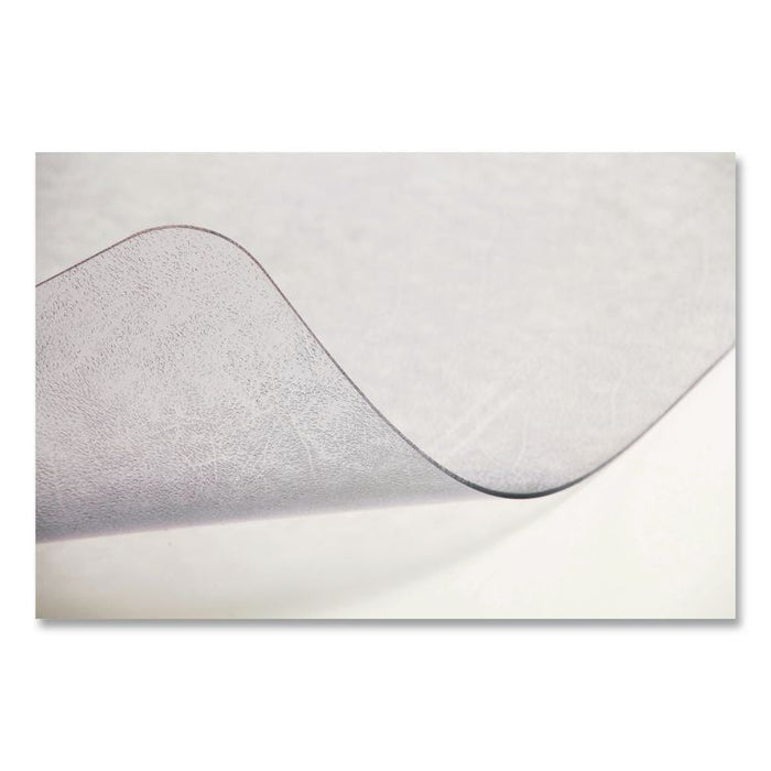 Non-Studded Chair Mat for Hard Floors, Rectangular, Straight Edges, 46" x 60", Clear