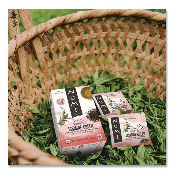 Organic Teas and Teasans, 1.27 oz Filterbag, Jasmine Green, 18/Box