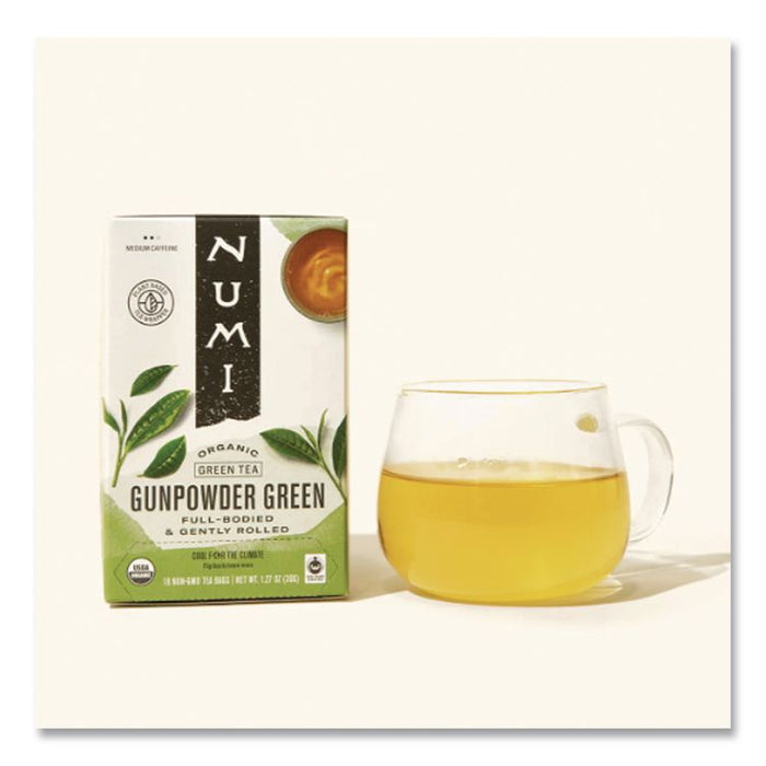 Organic Teas and Teasans, 1.27 oz Filterbag, Gunpowder Green, 18/Box