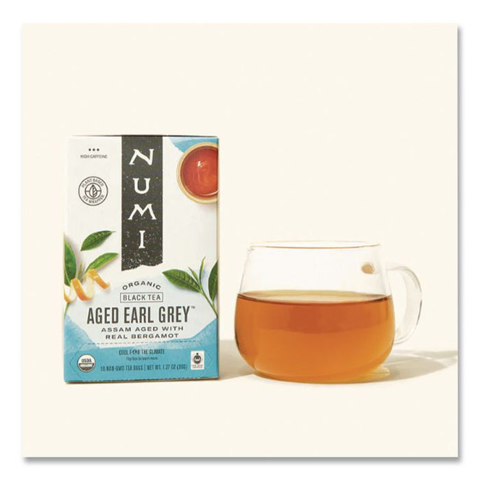 Organic Teas and Teasans, 1.27 oz Filterbag, Aged Earl Grey, 18/Box