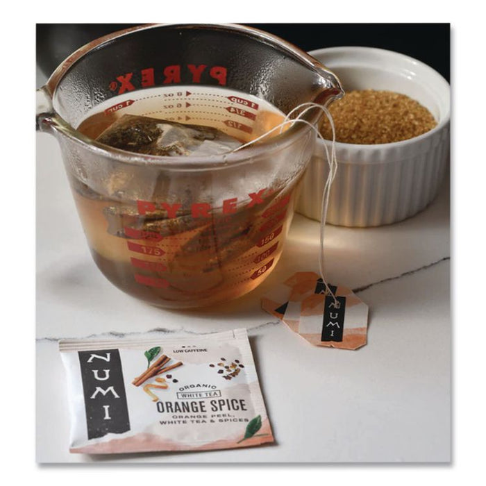 Organic Teas and Teasans, 1.58 oz Filterbag, White Orange Spice, 16/Box