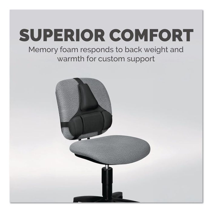 Professional Series Back Support with Microban Protection, 15 x 2 x 14.5, Black