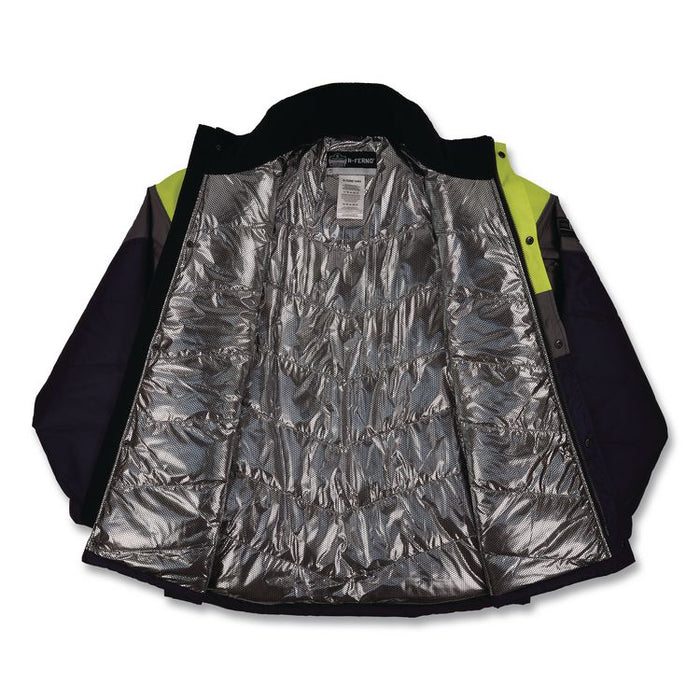 N-Ferno 6464 Insulated Freezer Jacket with AmpliFIRE Heat Reflective Lining, X-Small, Navy