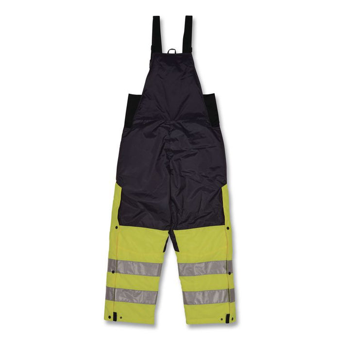 N-Ferno 6479 Hi-Vis Freezer Bib Overalls, X-Large, Lime