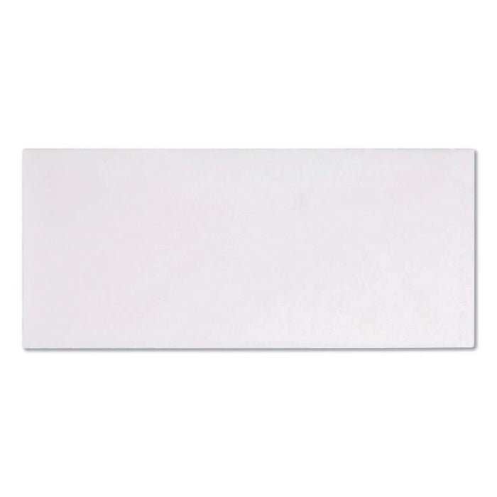 Business Envelope, #10, Commercial Flap, Diagonal Seam, Gummed Closure, 24 lb Bond Weight Paper, 4.13 x 9.5, White, 500/Box