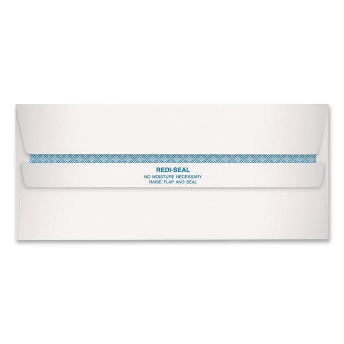 Redi-Seal Security-Tint Envelope, #10, Commercial Flap, Redi-Seal Adhesive Closure, 4.13 x 9.5, White, 500/Box