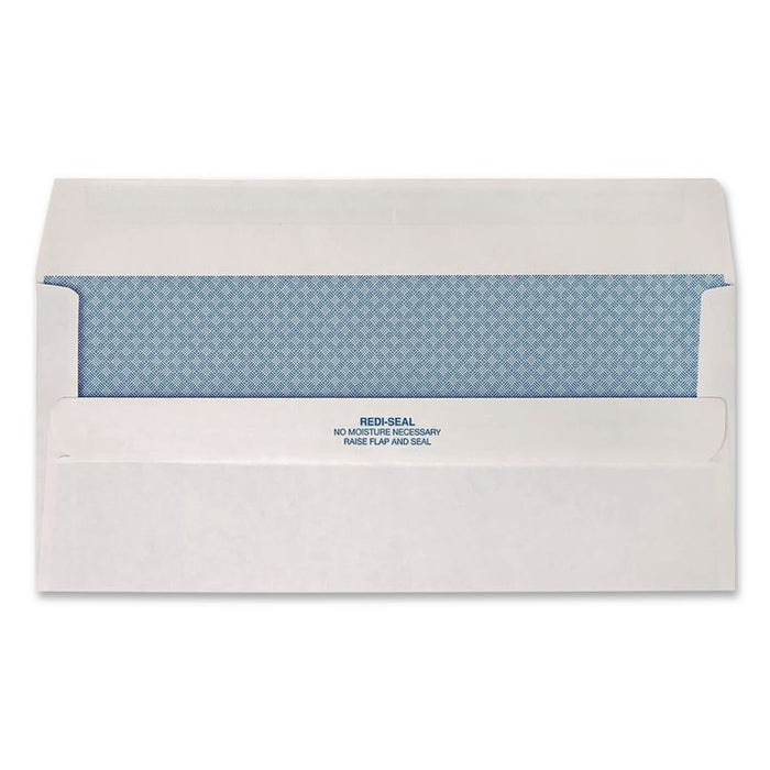 Redi-Seal Security-Tint Envelope, #10, Commercial Flap, Redi-Seal Adhesive Closure, 4.13 x 9.5, White, 500/Box