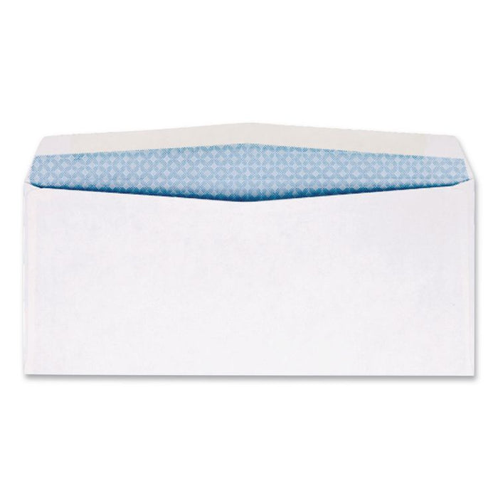 Double Window Security-Tinted Check Envelope, #9, Commercial Flap, Gummed Closure, 3.88 x 8.88, White, 500/Box