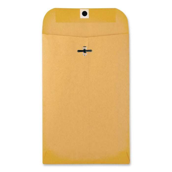 Clasp Envelope, 28 lb Bond Weight Kraft, #55, Square Flap, Clasp/Gummed Closure, 6 x 9, Brown Kraft, 500/Carton