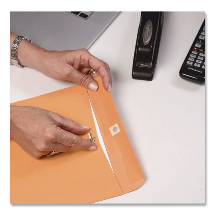 Clasp Envelope, 28 lb Bond Weight Kraft, #15, Square Flap, Clasp/Gummed Closure, 4 x 6.38, Brown Kraft, 100/Box