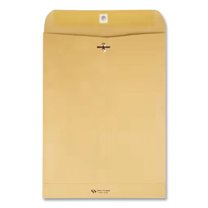 Clasp Envelope, 28 lb Bond Weight Kraft, #94, Square Flap, Clasp/Gummed Closure, 9.25 x 14.5, Brown Kraft, 100/Box