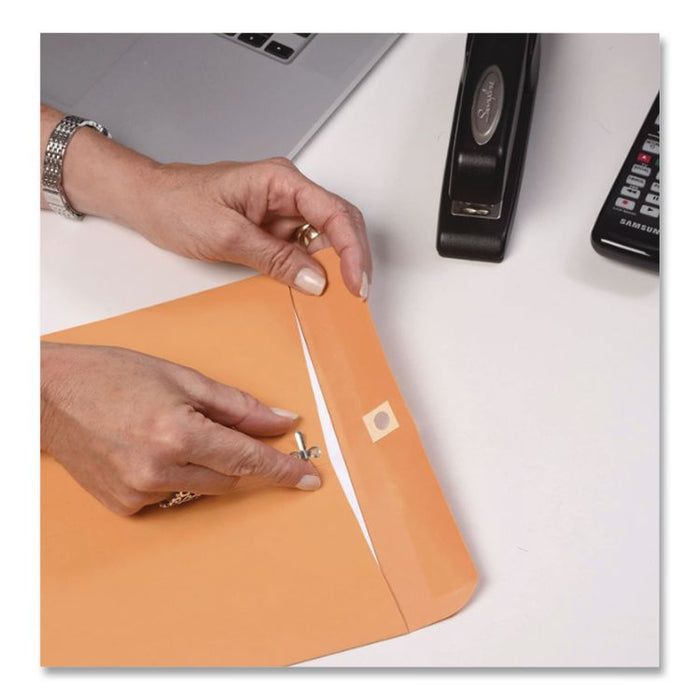 Clasp Envelope, 28 lb Bond Weight Kraft, #97, Square Flap, Clasp/Gummed Closure, 10 x 13, Brown Kraft, 100/Box